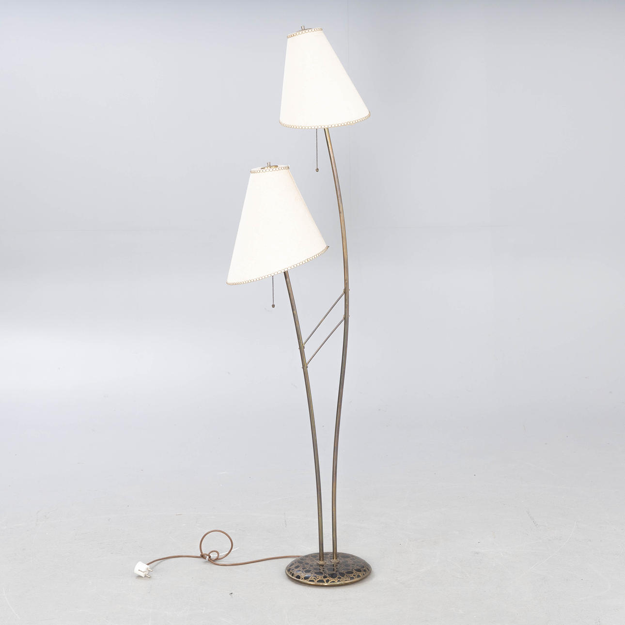 Floor lamp with two shades, 1950s-1960s.