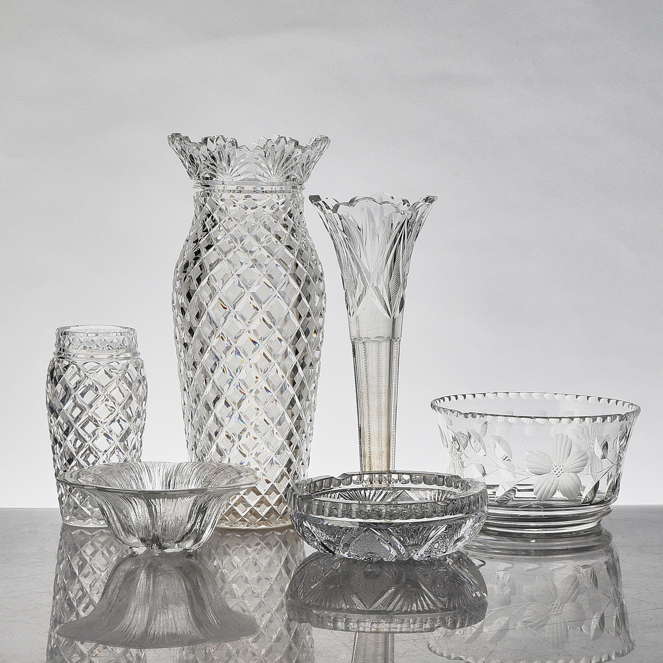 GLAS, kristall, 6 del.