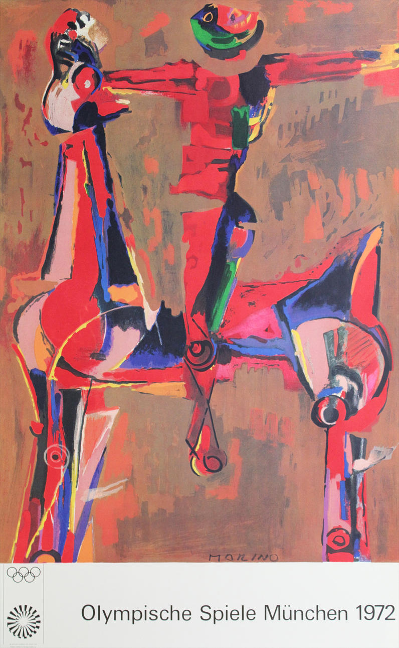 MARINO MARINI. Olympische Spiele München 1972. Signerad i trycket Marino.