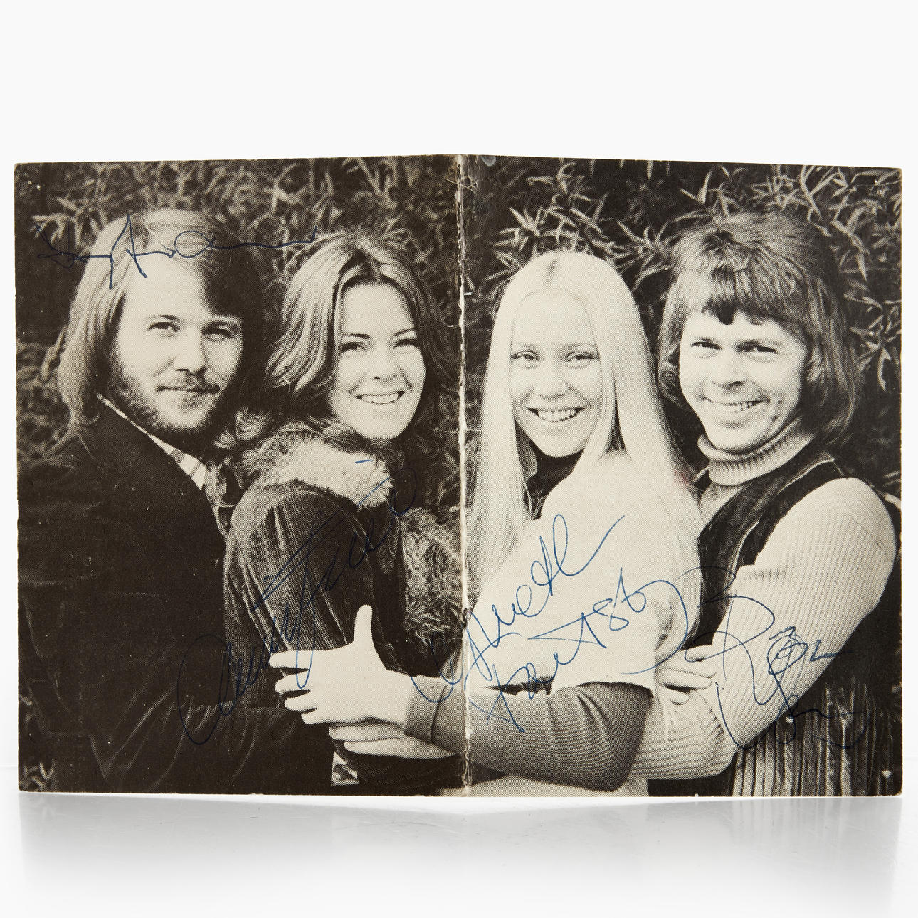 ABBA, signerat idolkort, 1970-tal.
