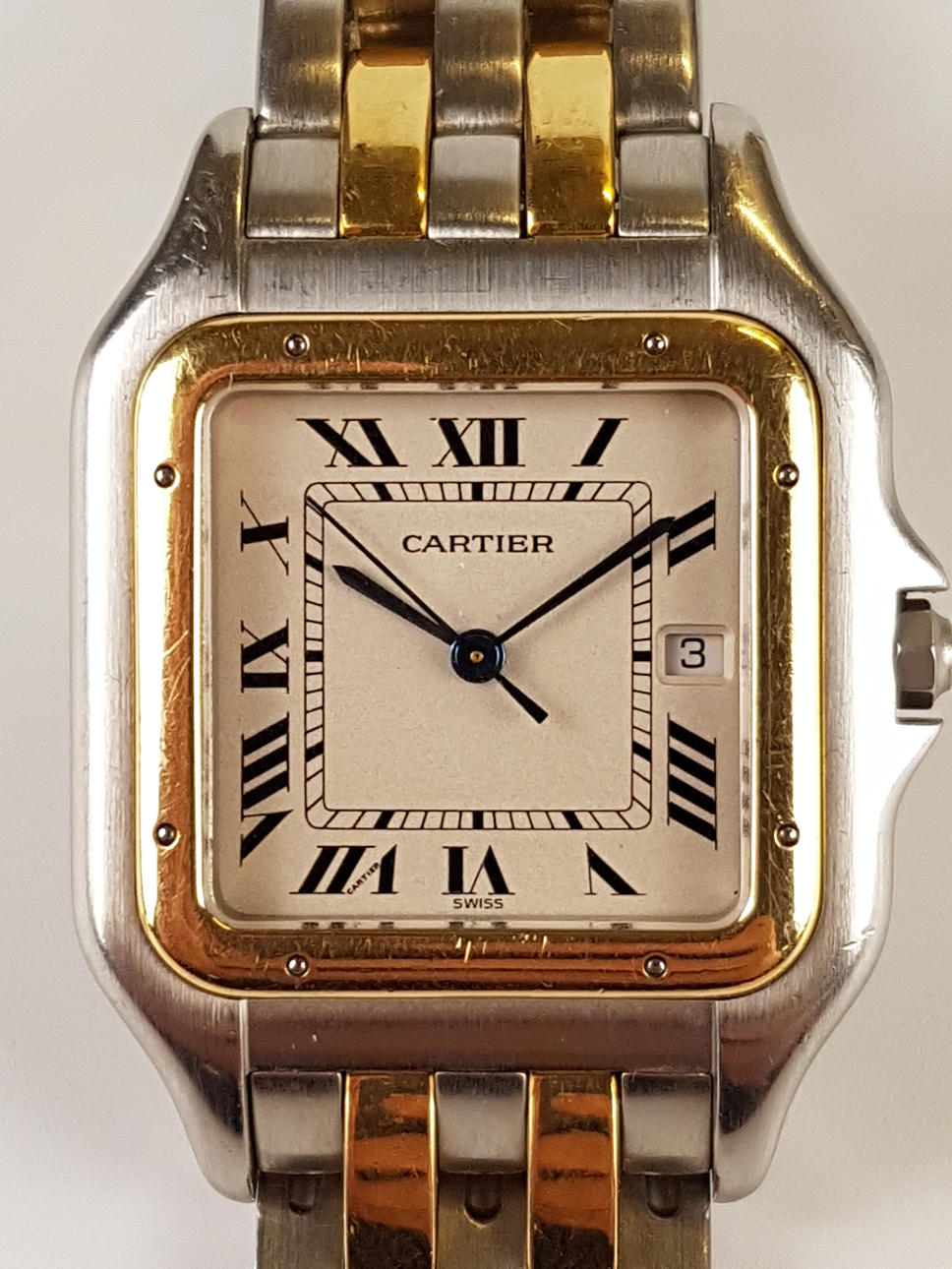 CARTIER. panthere, stål/guld.