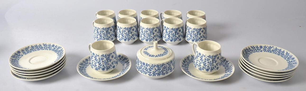 KAFFESERVISDELAR, 25 delar, "Veronica", Rörstrand.