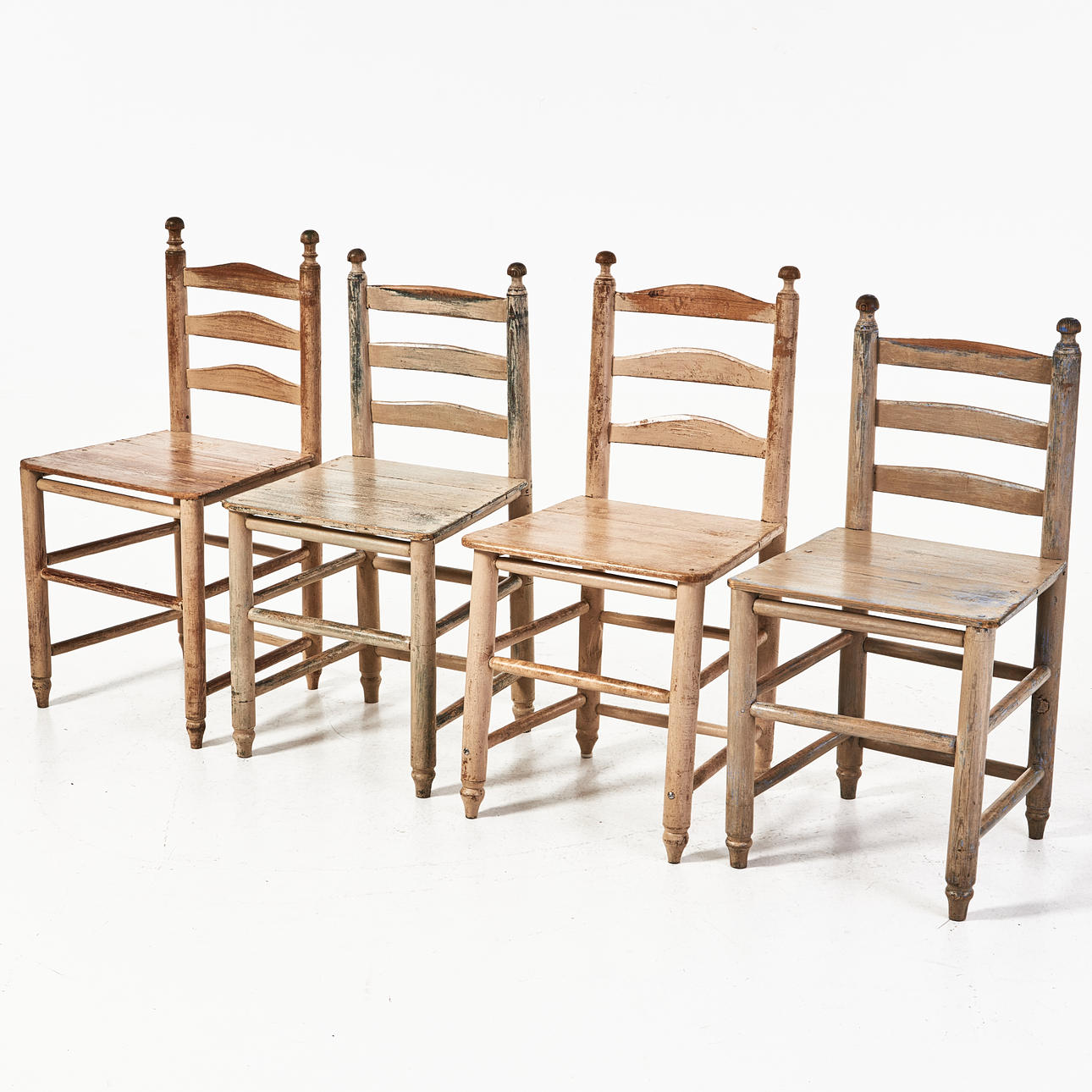 STOLAR Shaker-stil, 2+2, 1800/ 1900-tal, bemålade.