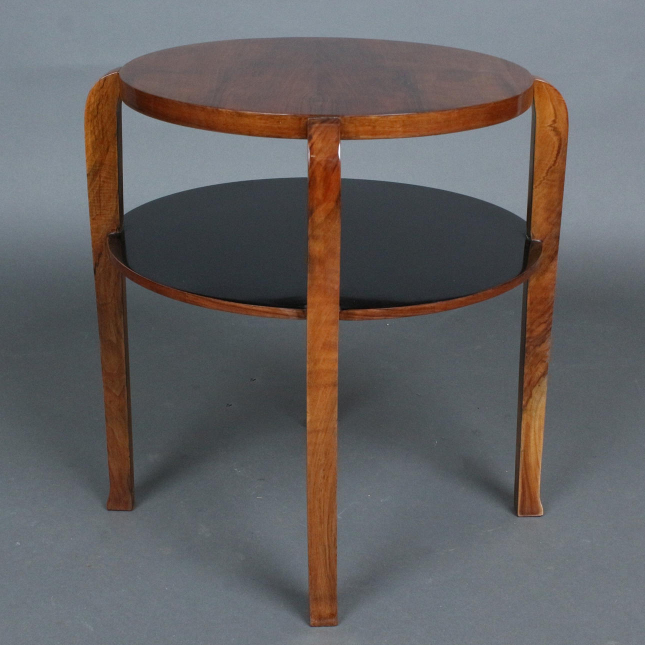 Art Deco side table, 1930s, walnut.