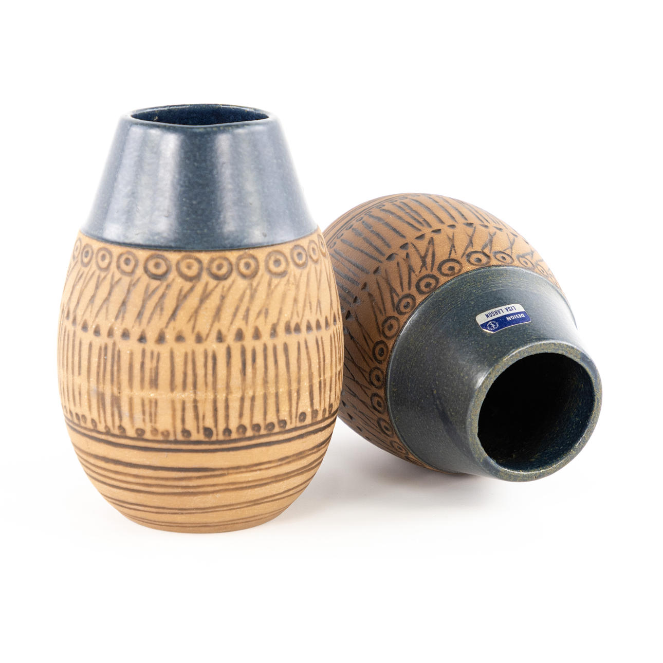 LISA LARSON. Vases, a pair, "Granada", Gustavsberg.