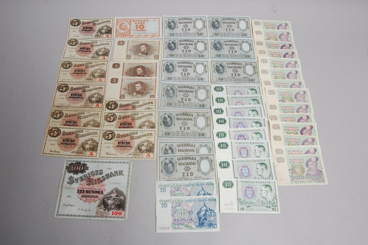 SEDLAR, 48 st, Sverige.