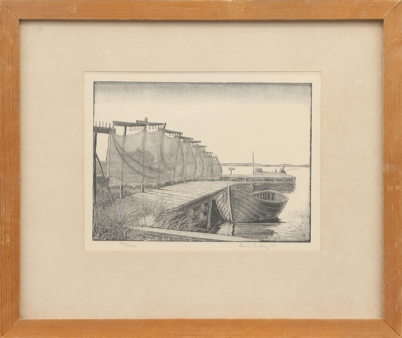 HARALD SALLBERG. GRAFISKT BLAD, signerat.