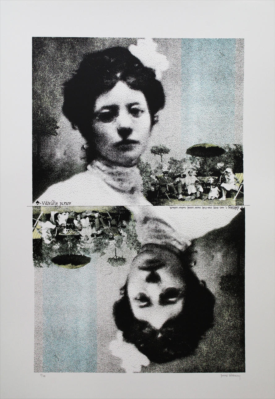 BENGT BÖCKMAN. Modell. Färgserigrafi. Signerad. 63/199.