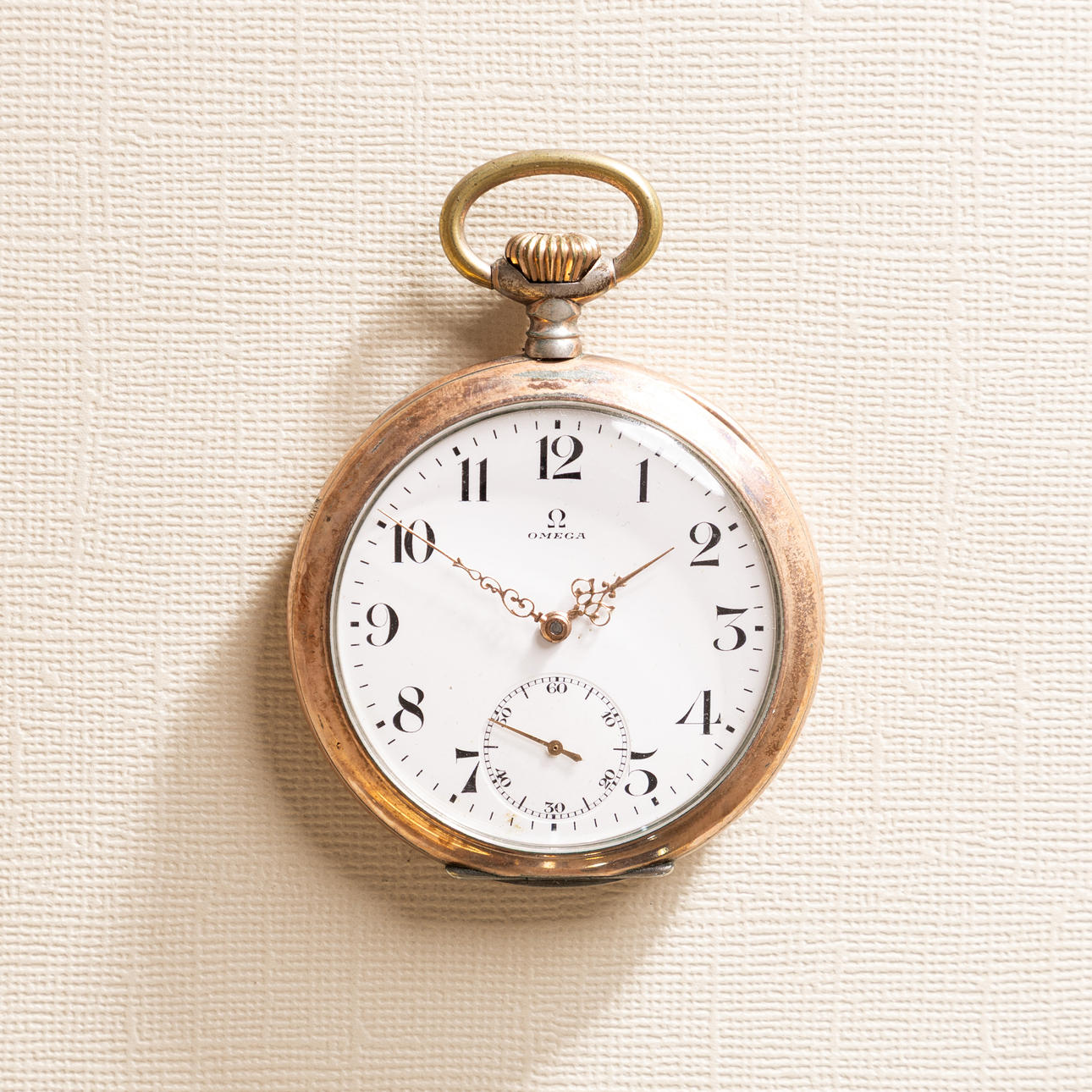 OMEGA. 51 mm, silver, 1910.