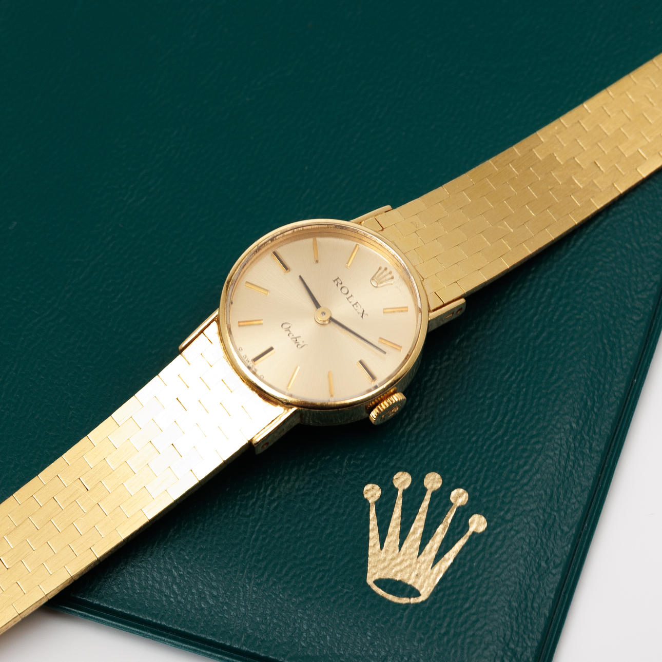 ROLEX Cellini Orchid, 18k gold, 1970s.