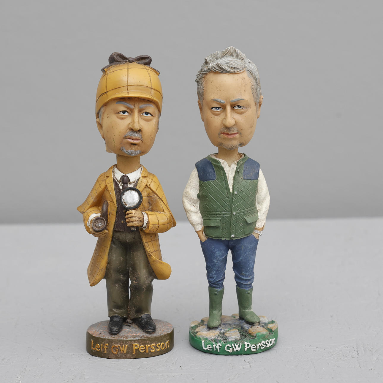 Bobbleheads, 2 stycken, Leif GW Persson.