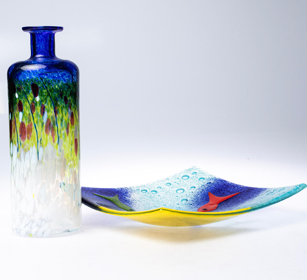 KONSTGLAS, 2 delar bl.a Åsa Brandt.