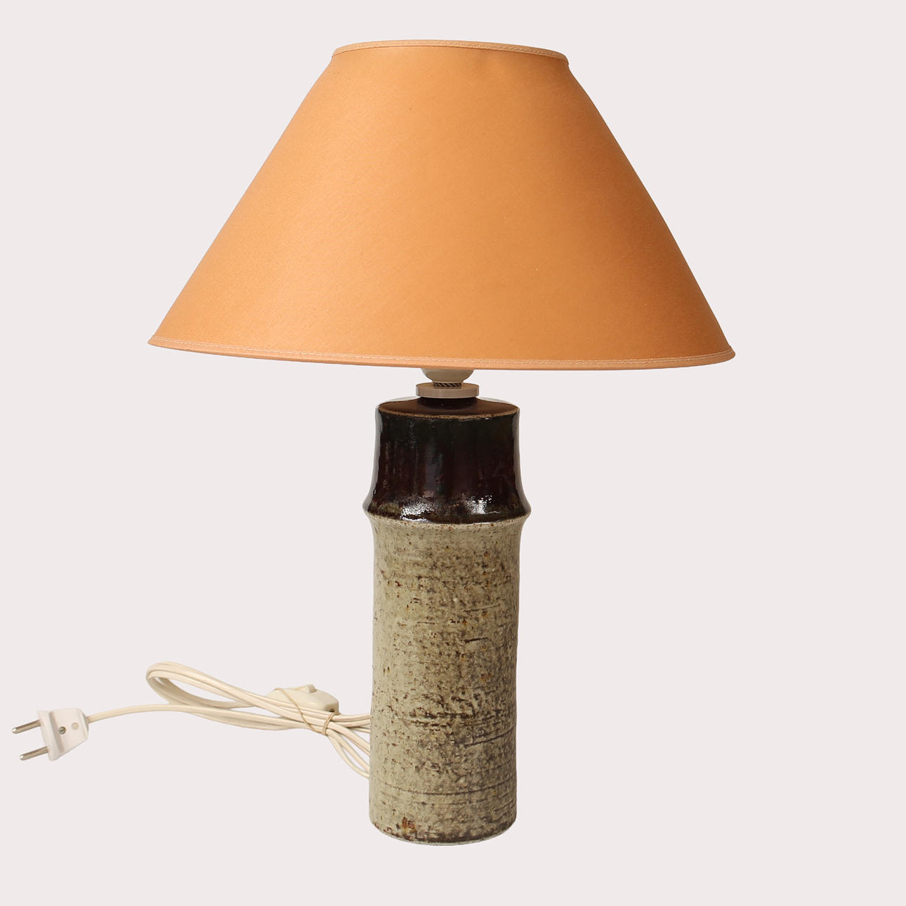 SYLVIA LEUCHOVIUS. Bordslampa, glaserat stengods, signerad, Rörstrand.