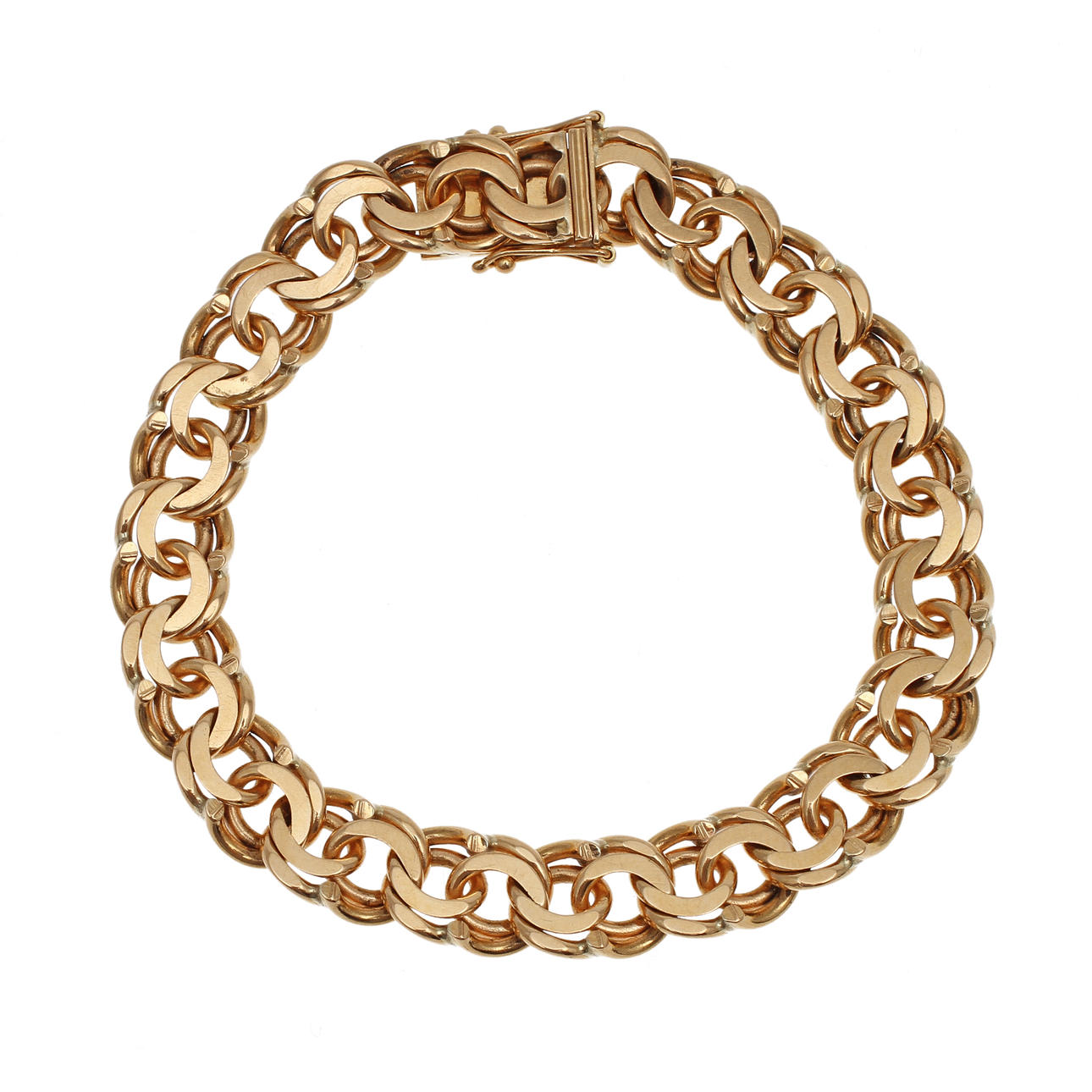 ARMBAND, 18 K guld, "Bismarck".