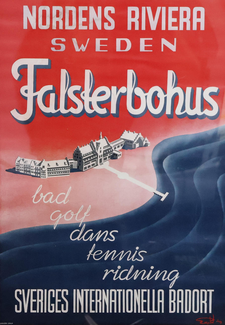 REKLAMAFFISCH, Falsterbohus, Nordens Riviera, Sveriges nationella badort.