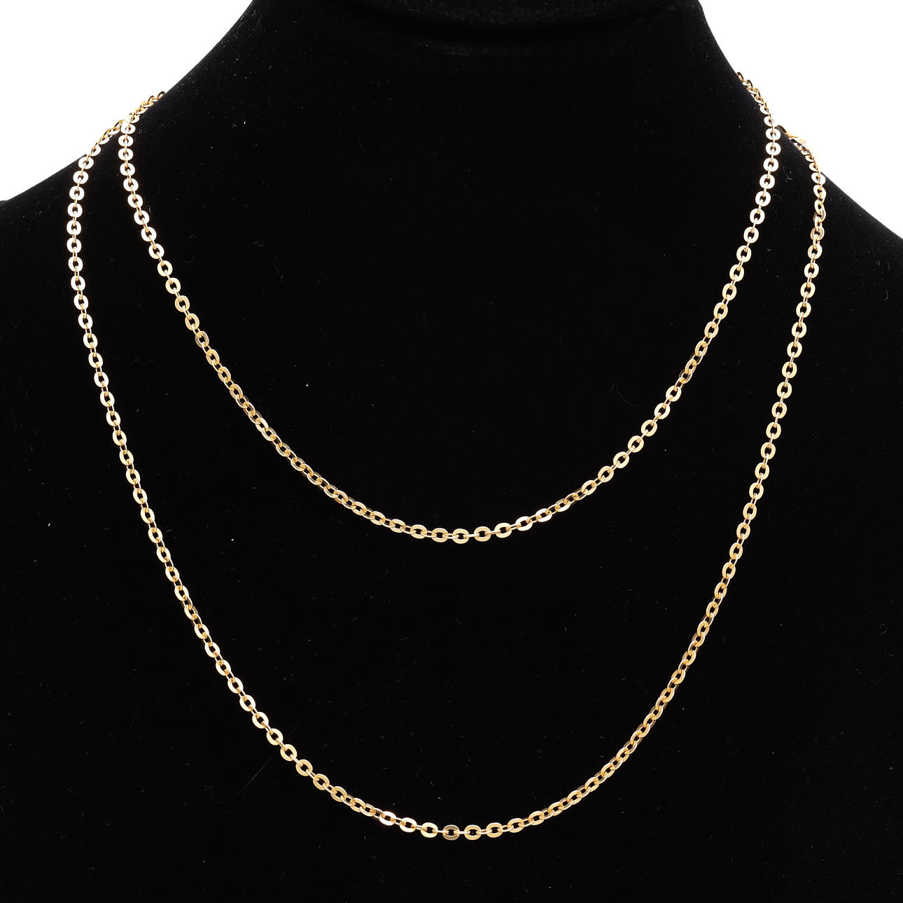 HALSBAND/KLOCKKEDJA, guld 18k, vikt 9,19 gram.