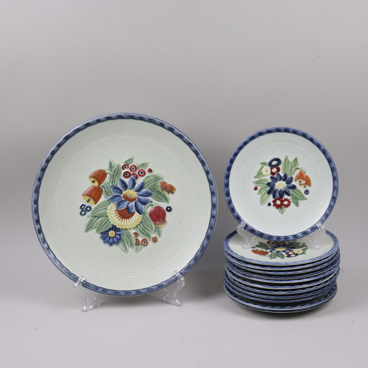 GERTRUD LÖNEGREN. fruktservis, "Primavera", Rörstrand, 12 delar.
