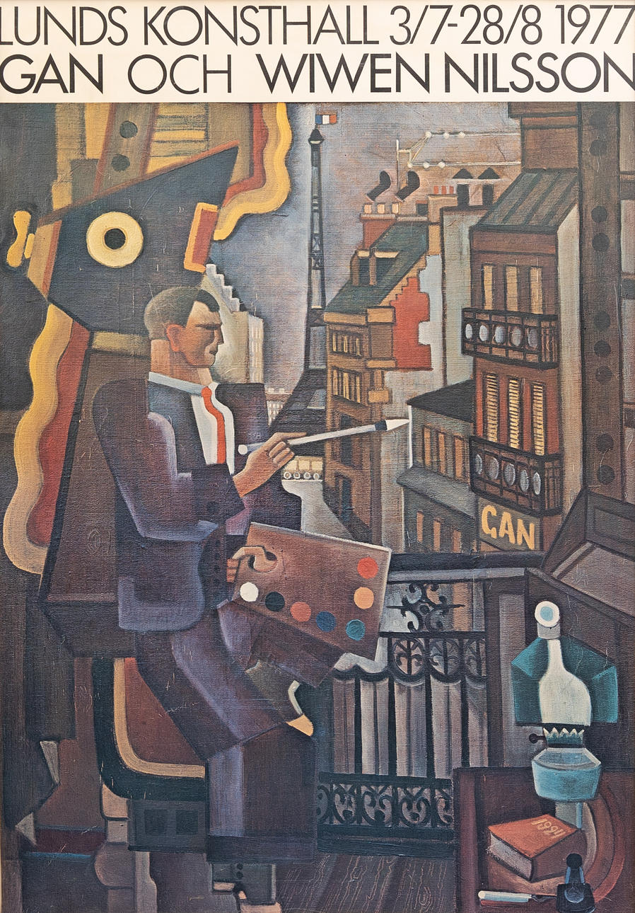 AFFISCH, GAN och Wiven Nilsson, 1977 offsettryck, osignerad.