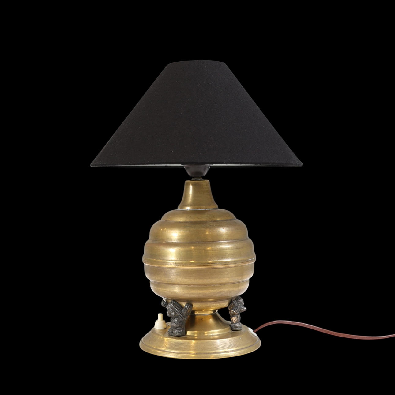 TABLE LAMP, brass, functionalist, 1930s/40s.