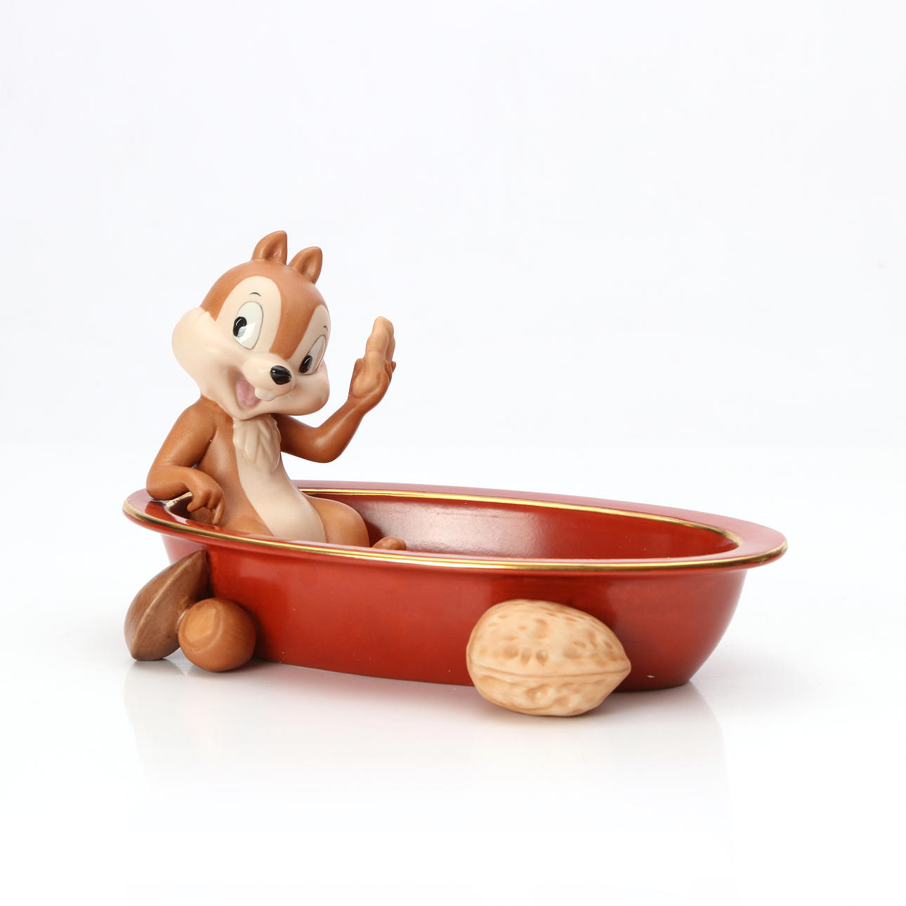 STEFAN LINDAHL. NÖTFAT. Porslin. "Piff". Fyrklöverns Disney Collection.