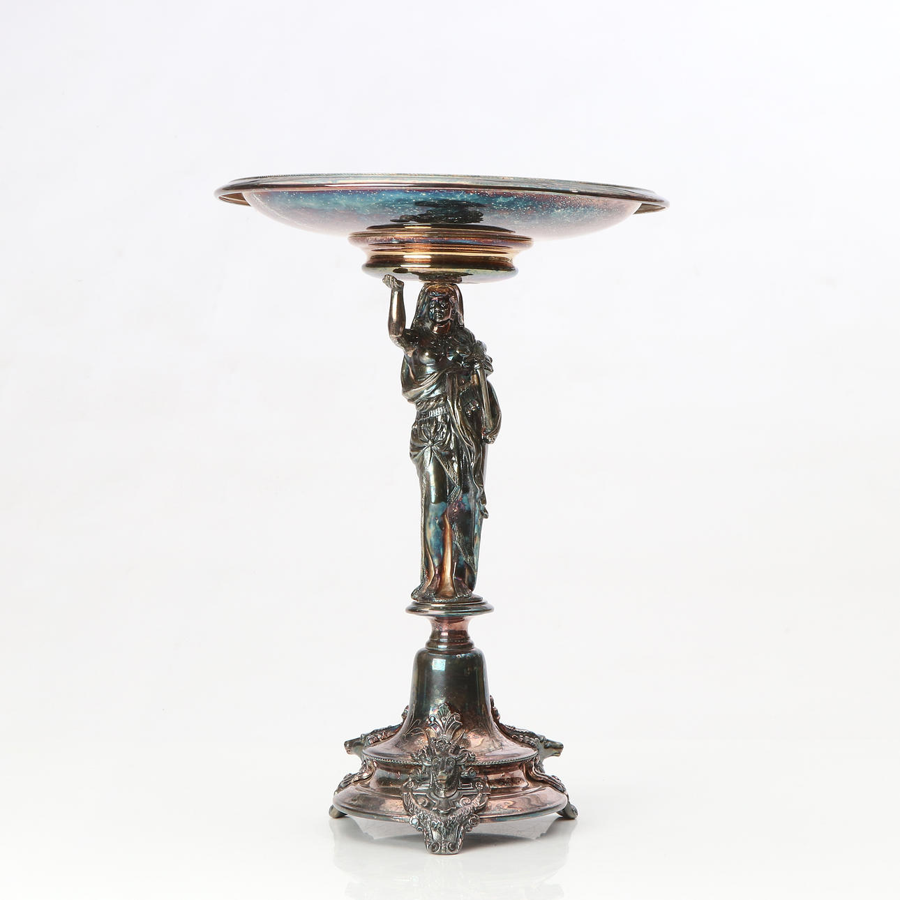 WMF, BORDSUPPSATSSKÅL. Nysilver. Jugend, tidigt 1900-tal. Stämplad.