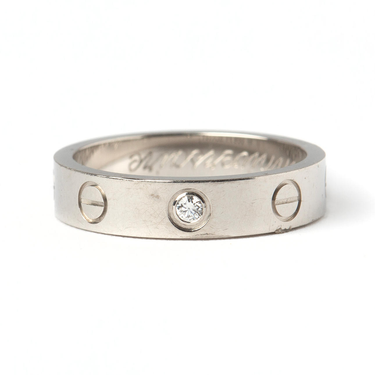 CARTIER, ring, "Love", platina med diamant.