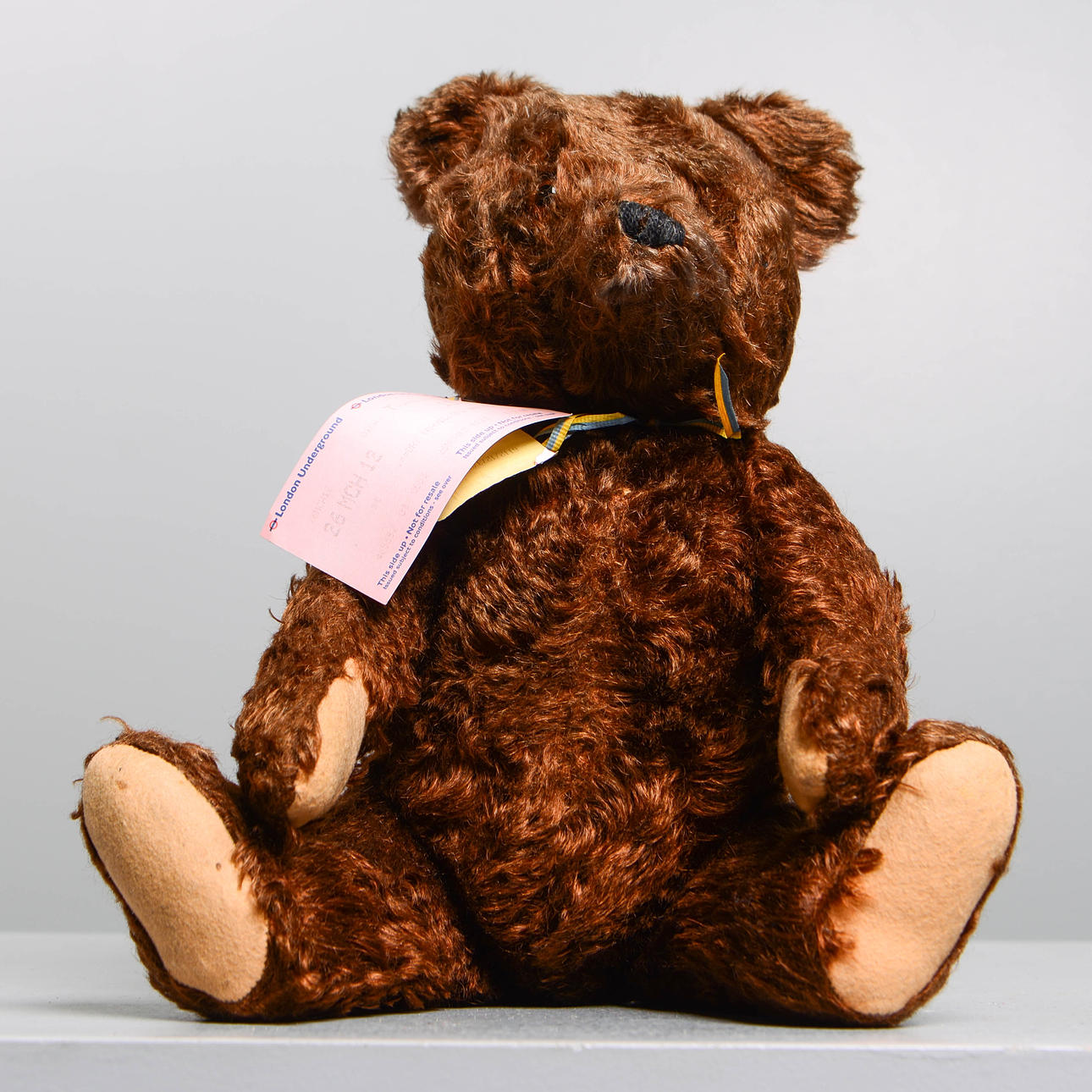 STEIFF, teddy bear, brown, 1950s.
