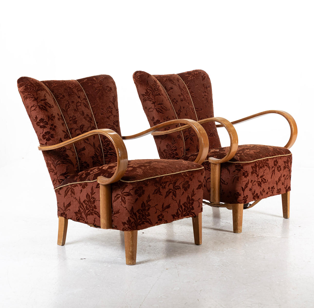 FÅTÖLJER, ett par, Swedish Modern, 1940-tal.