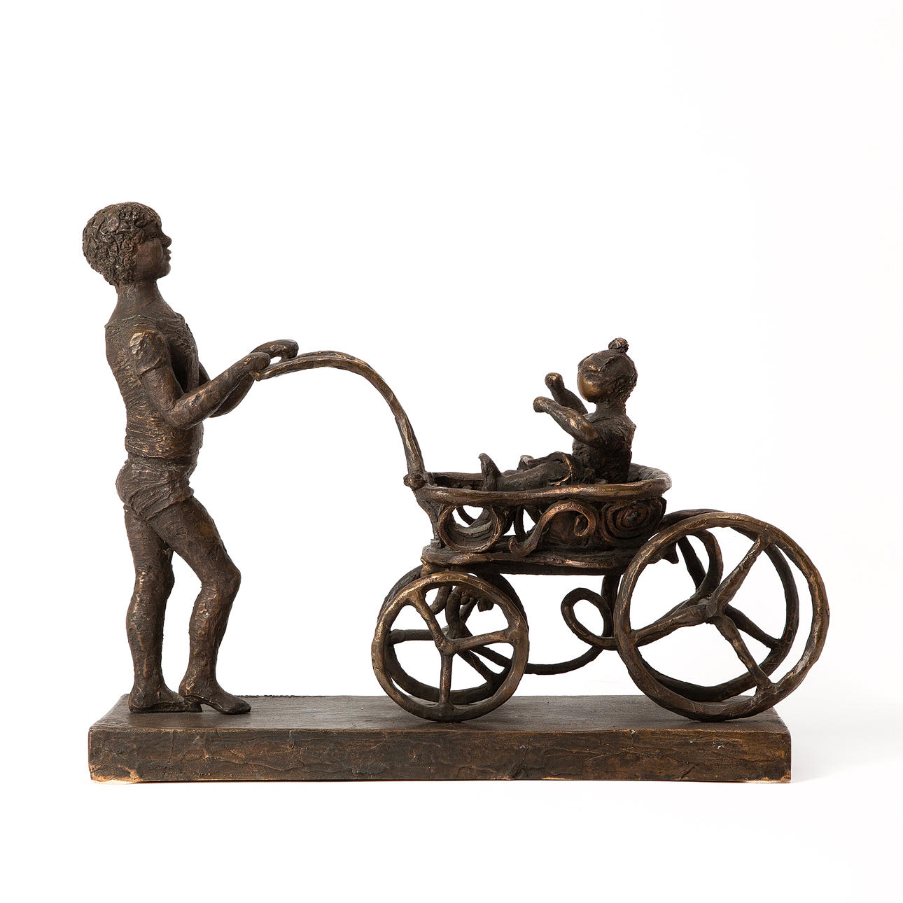 GUNNEL FRIEBERG. Man with pram.