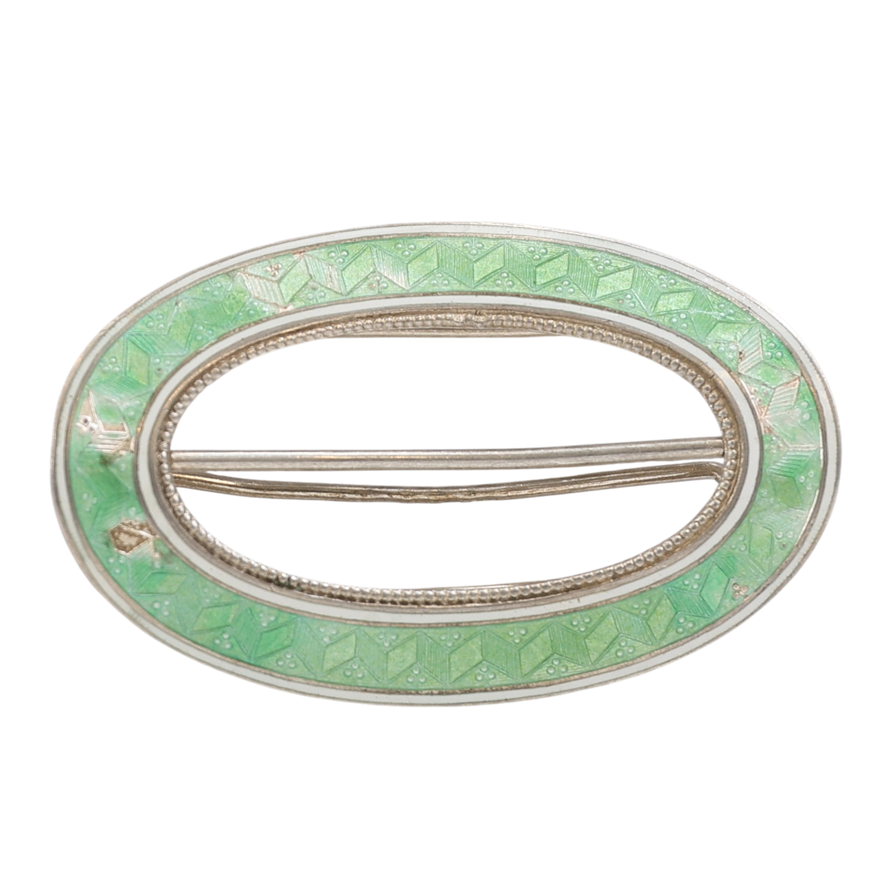 BÄLTESSPÄNNE, silver och emalj, CG Hallberg, 1900-tal. Totalvikt 26 gram.
