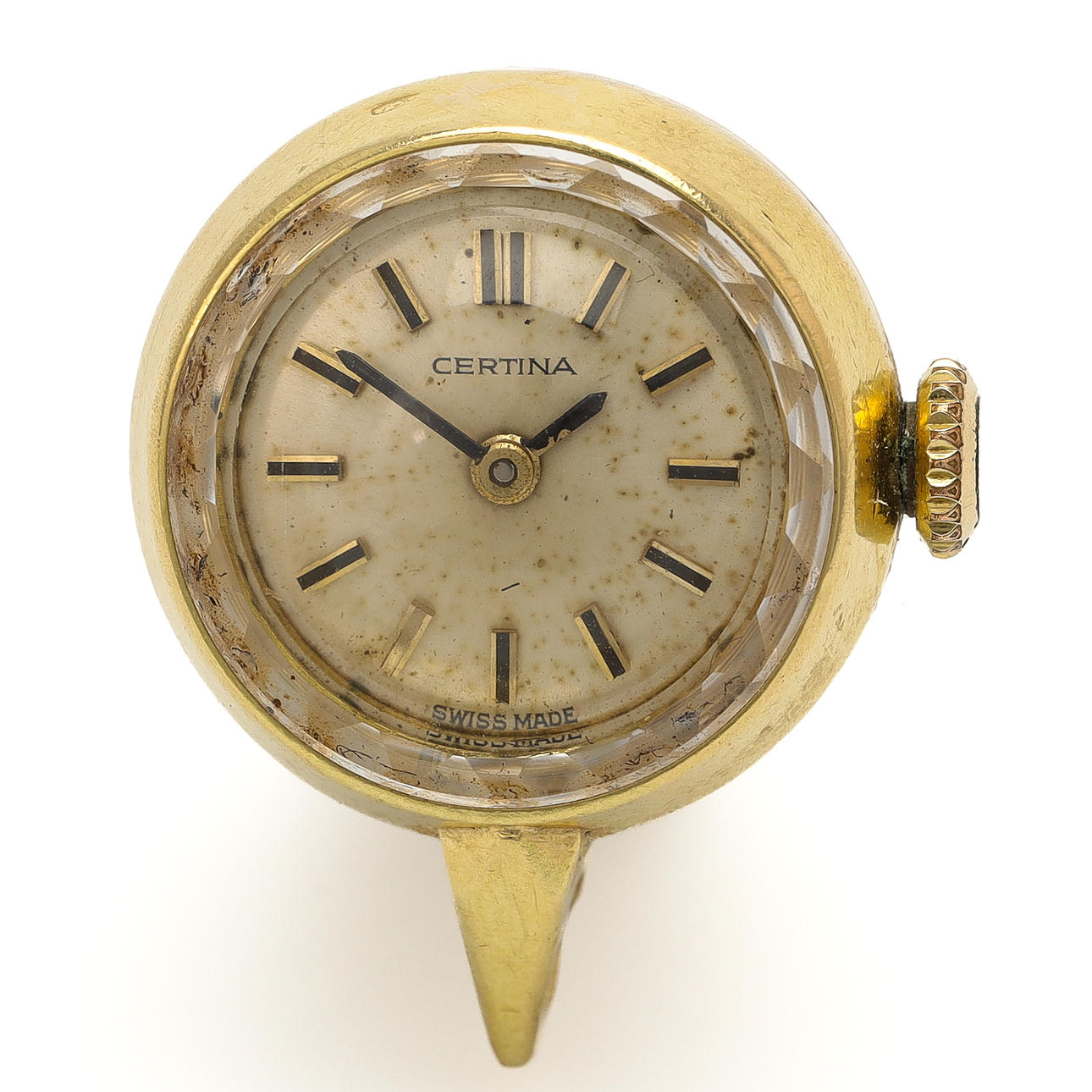 HÄNGE/KLOCKA, 18 k guld, Certina, 17 mm, manuell.