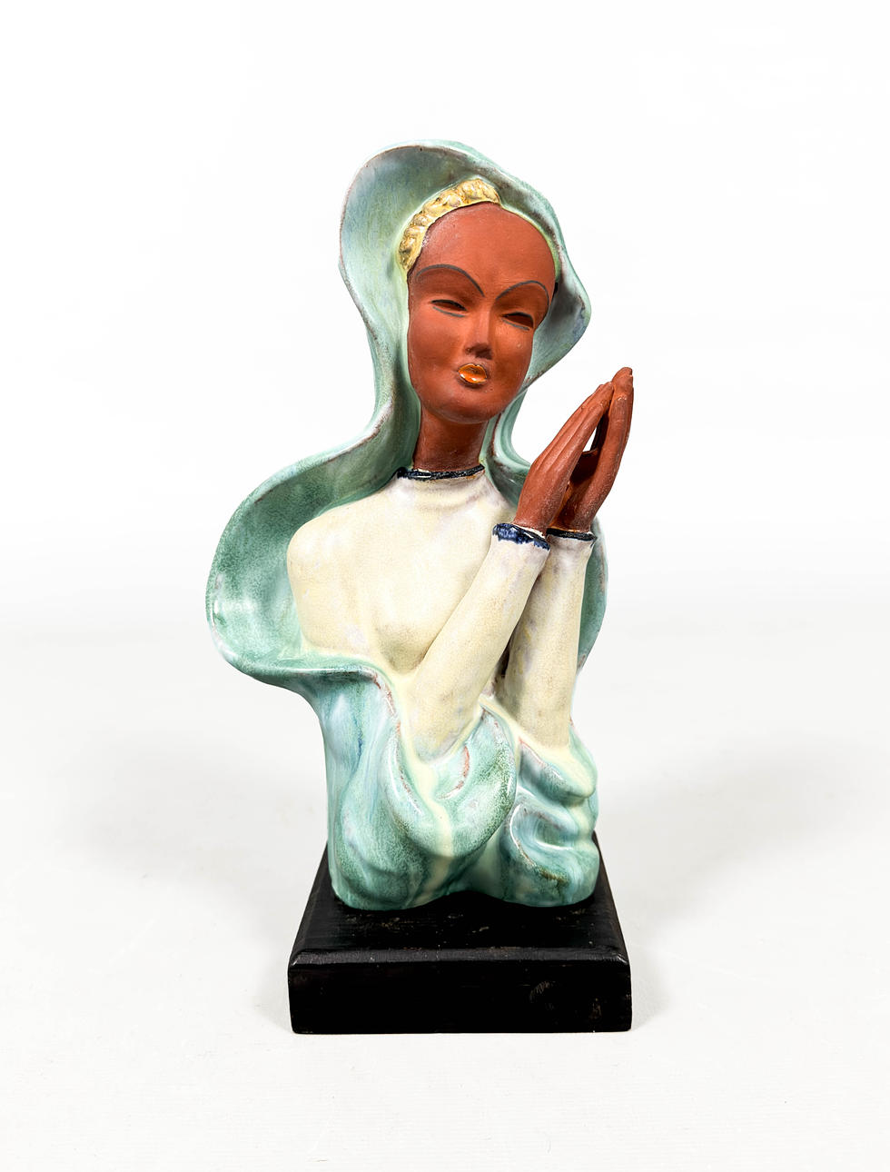 FIGURIN, glaserad keramik, 1900-tal.