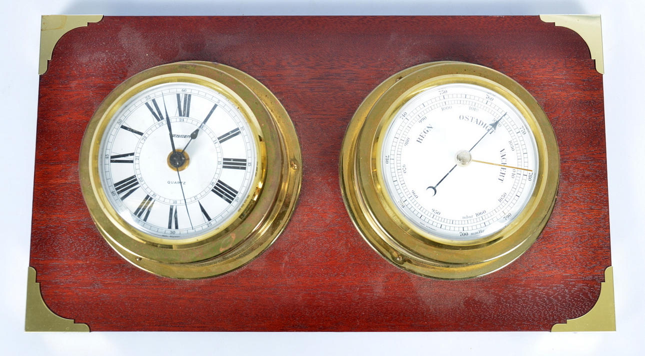 BAROMETER UND UHR, Staiger, 1900.