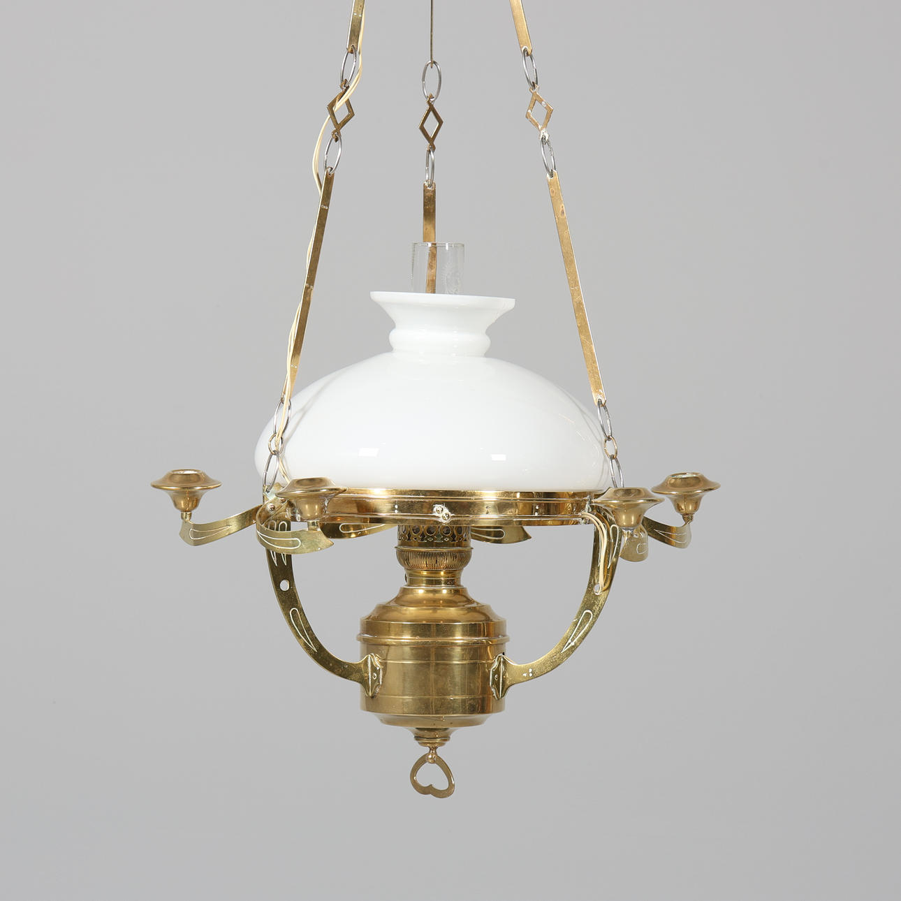 HÄNGFOTOGENLAMPA, elektrifierad, Augusta Brenner, Berlin.