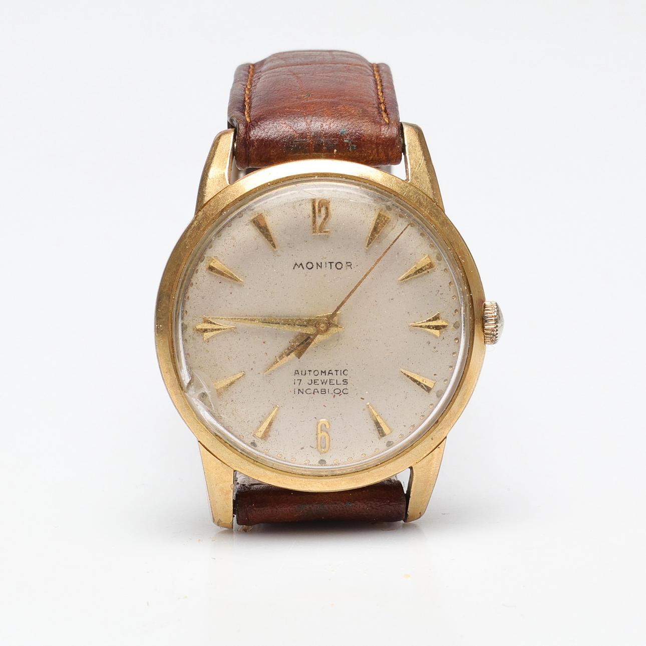 ARMBANDSUR, stål, ca 33mm, automatisk, Monitor.