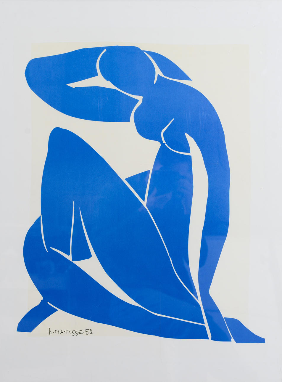 AFTER HENRI MATISSE. "Nu Bleu", signed in print.