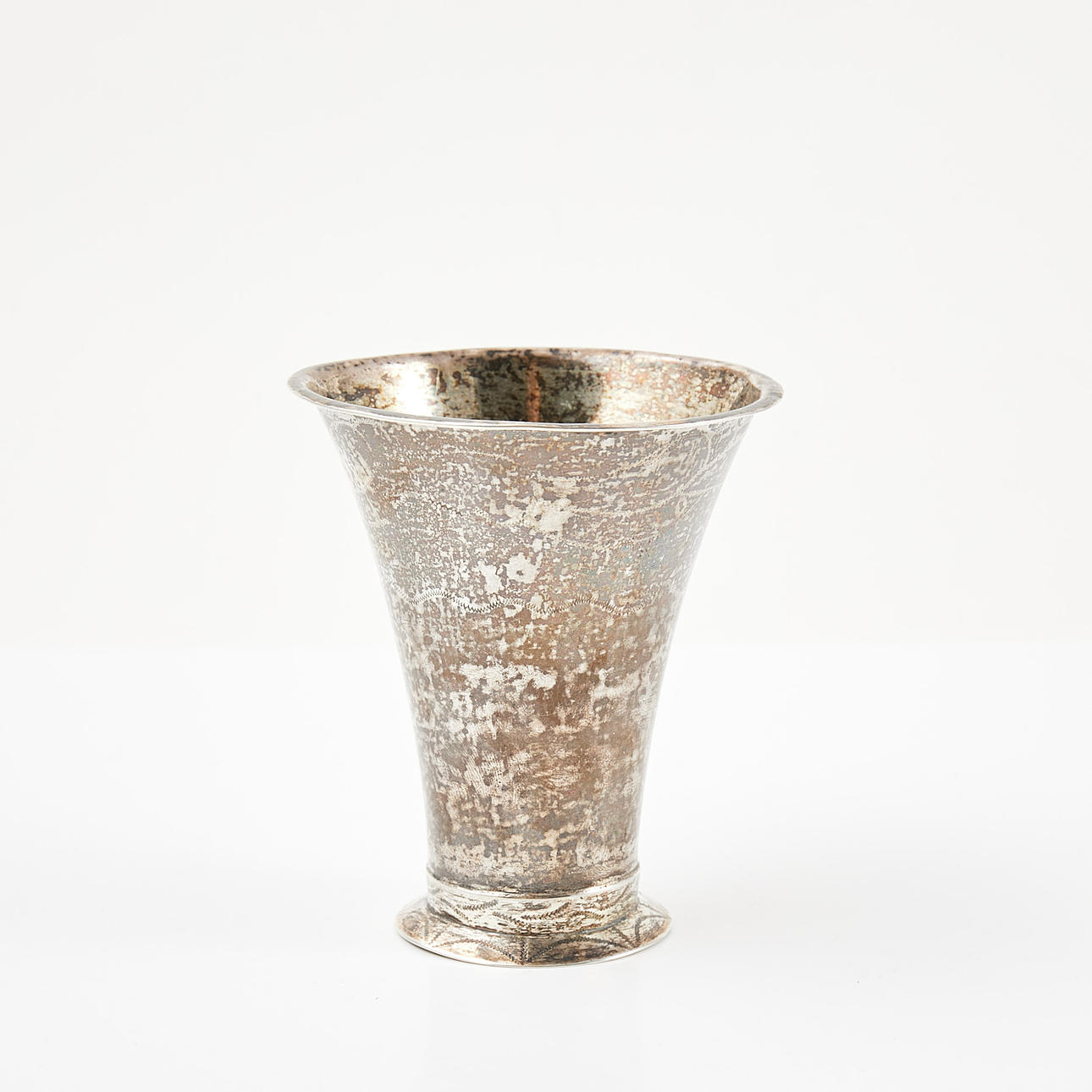 BÄGARE, silver, troligen Hobert Scharén (verksam 1785-1789) Marstrand, svensk kontrollstämpel.