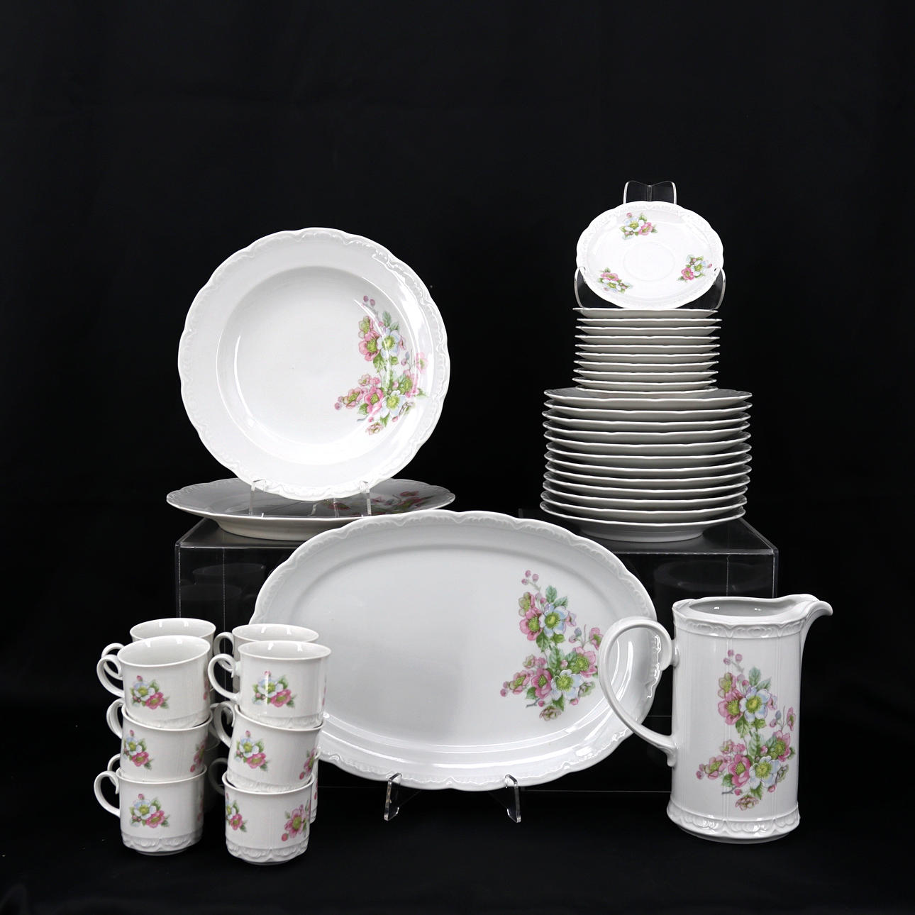 KAFFESERVIS, 39 delar, porslin, Mitterteich, Bavaria, Tyskland.