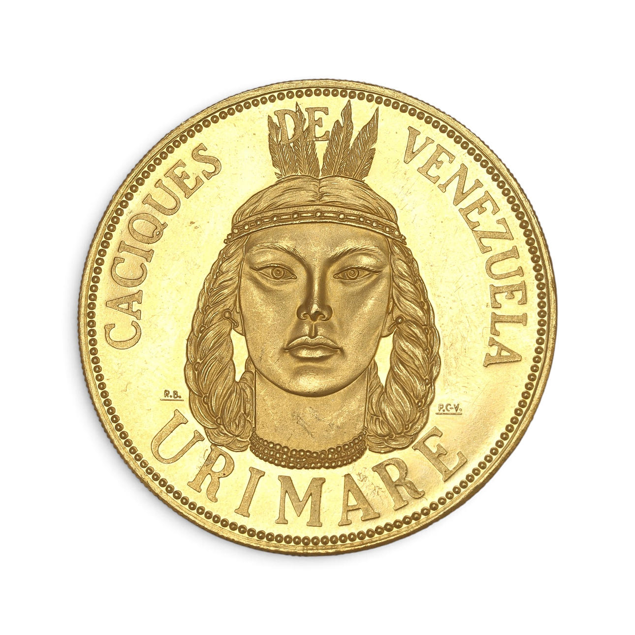 Venezuelan gold coin.