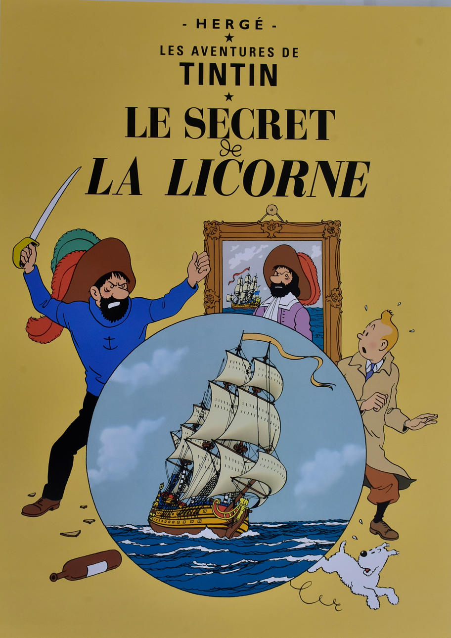 AFFISCH, Tintin, offsettryck.