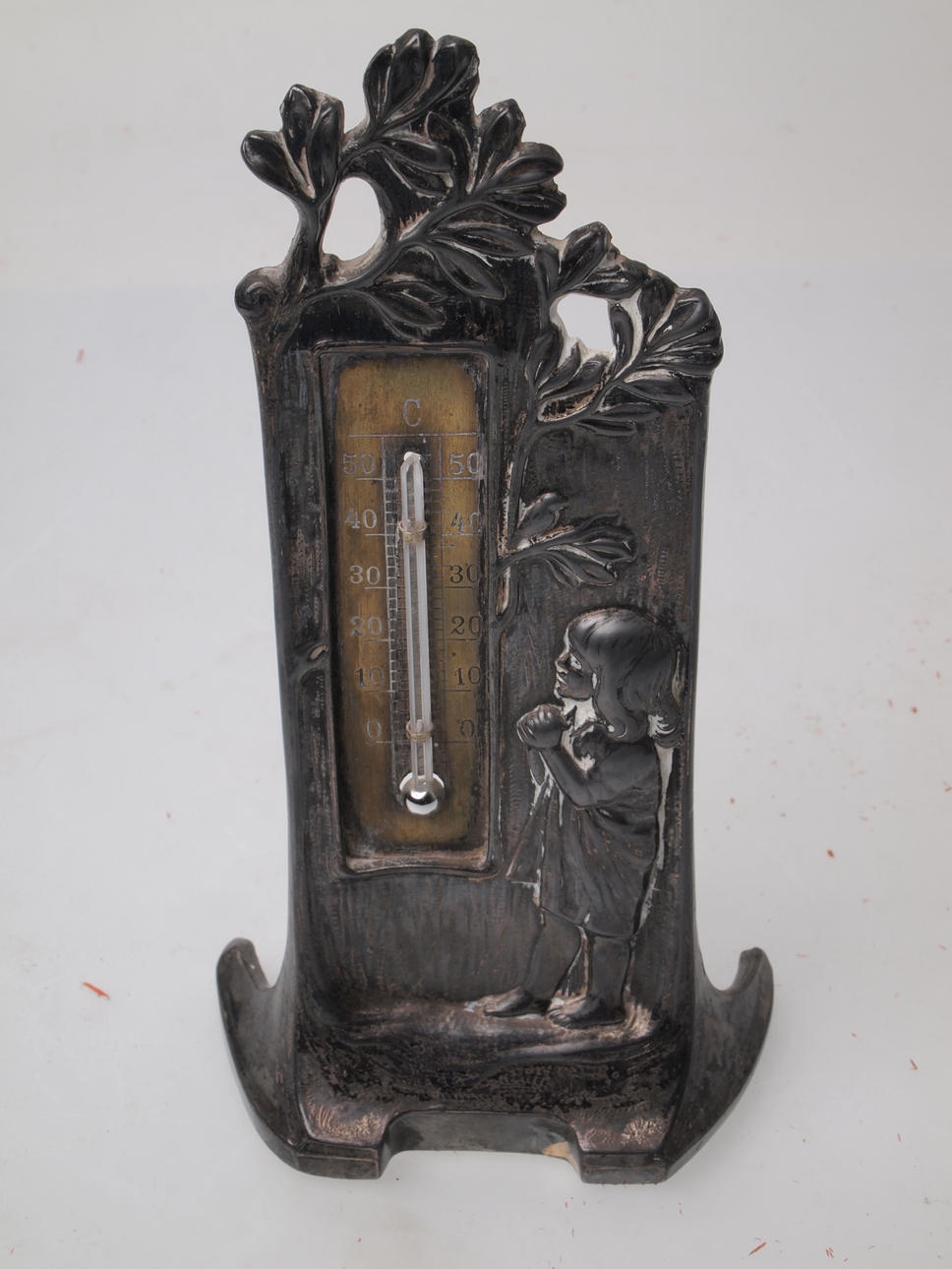 TERMOMETER jugend, nysilver, sekelskifte 18/1900.