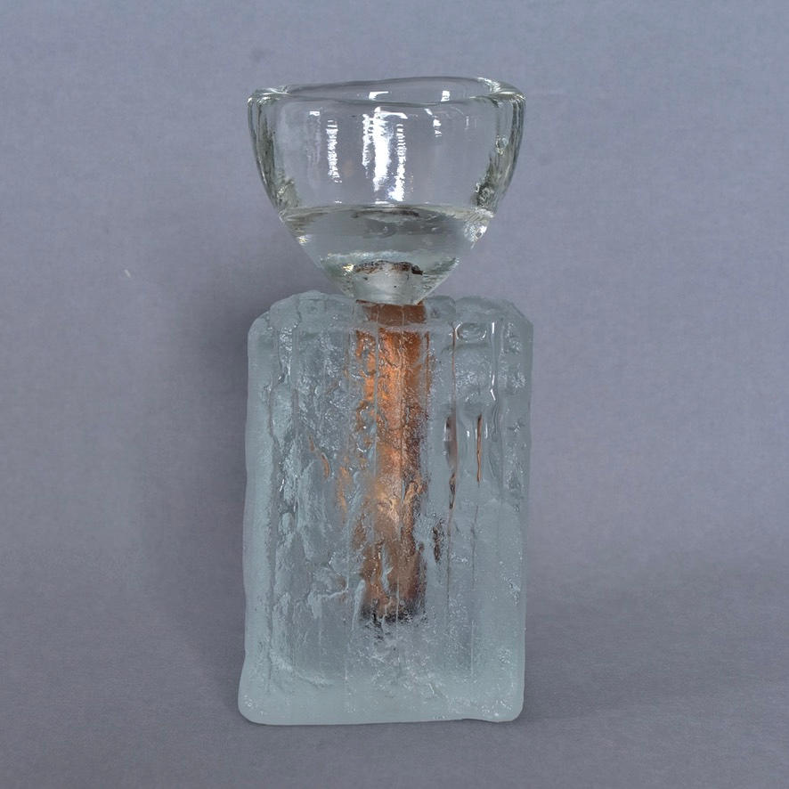 LJUSSTAKE, glas, 1900-tal.