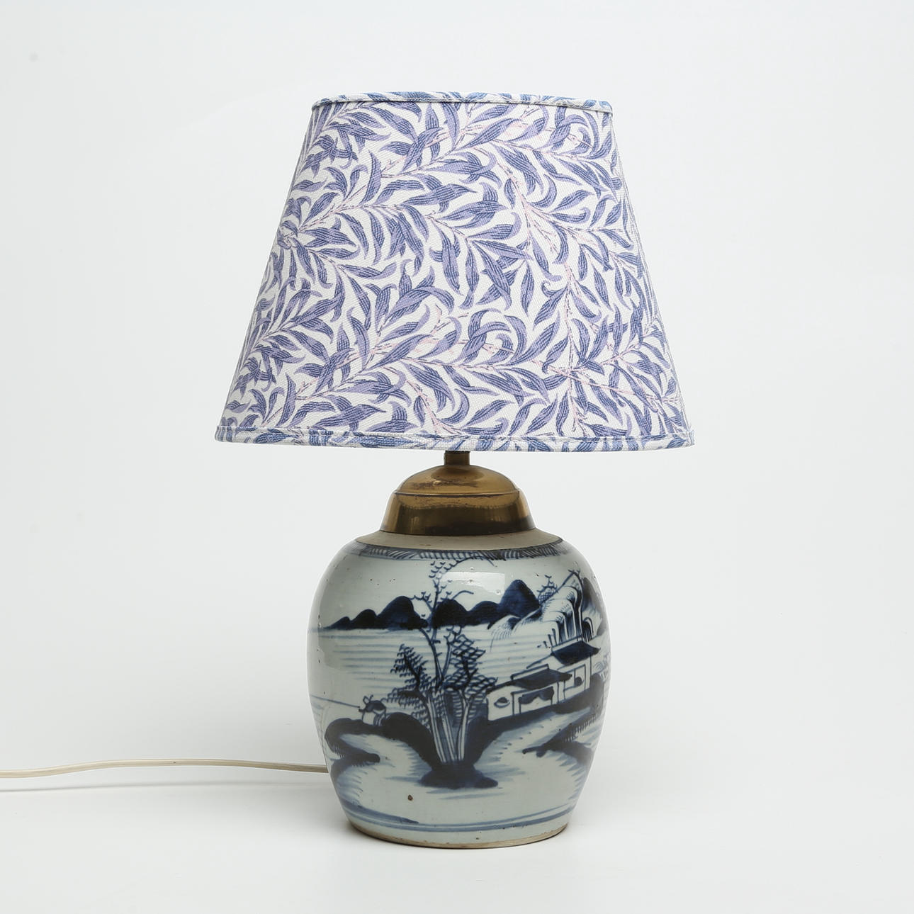 BORDSLAMPA, keramik, gjord av antik Bojan, Kina, sannolikt, 1800-tal.