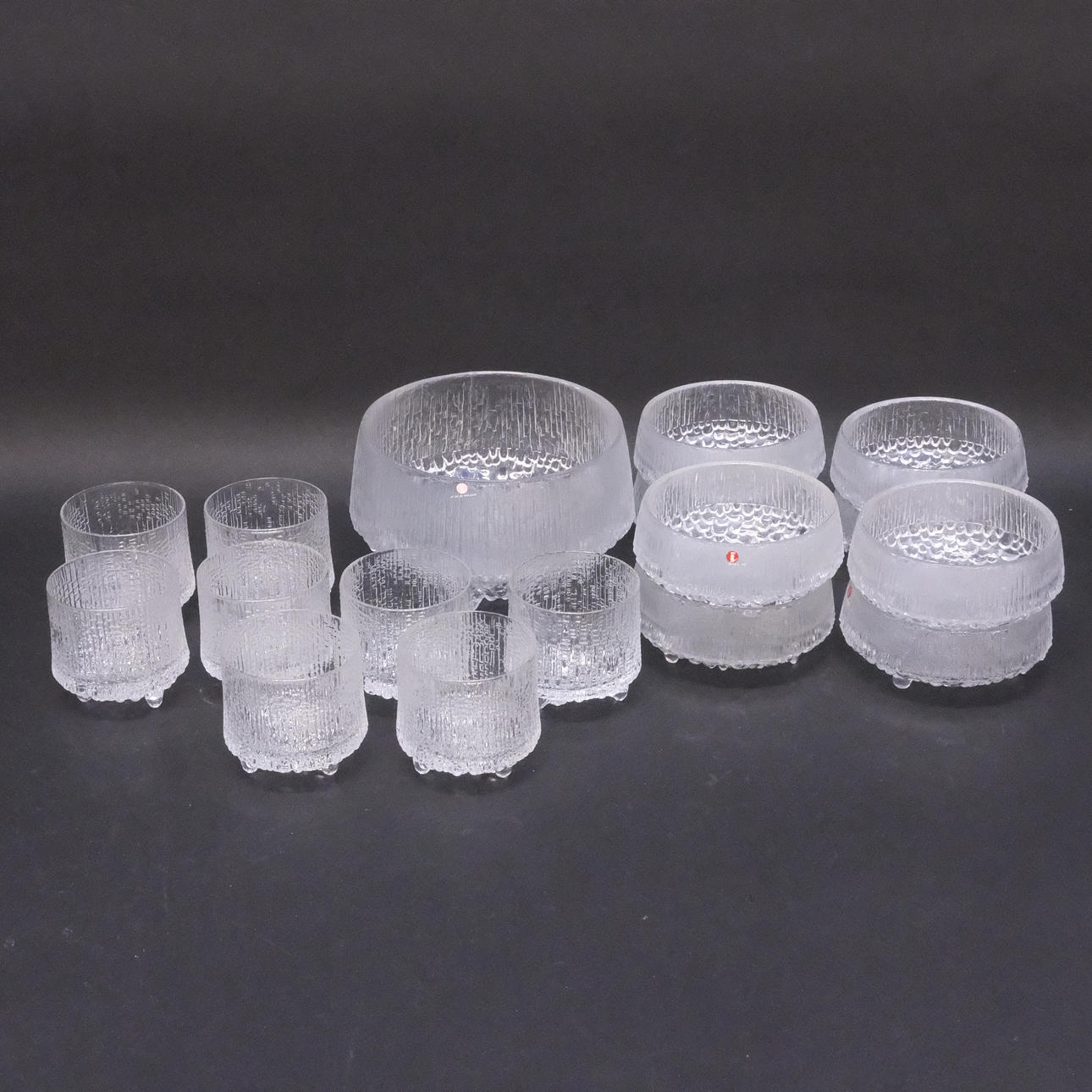 TAPIO WIRKKALA. IITTALA, SERVISDELAR " ULTIMA THULE ".