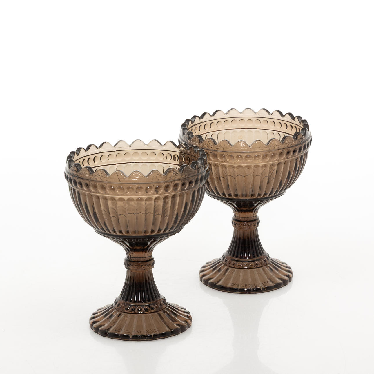 ARMI RATIA. SKÅL på fot, 2 st, Marimekko, glas, Iittala, Finland.
