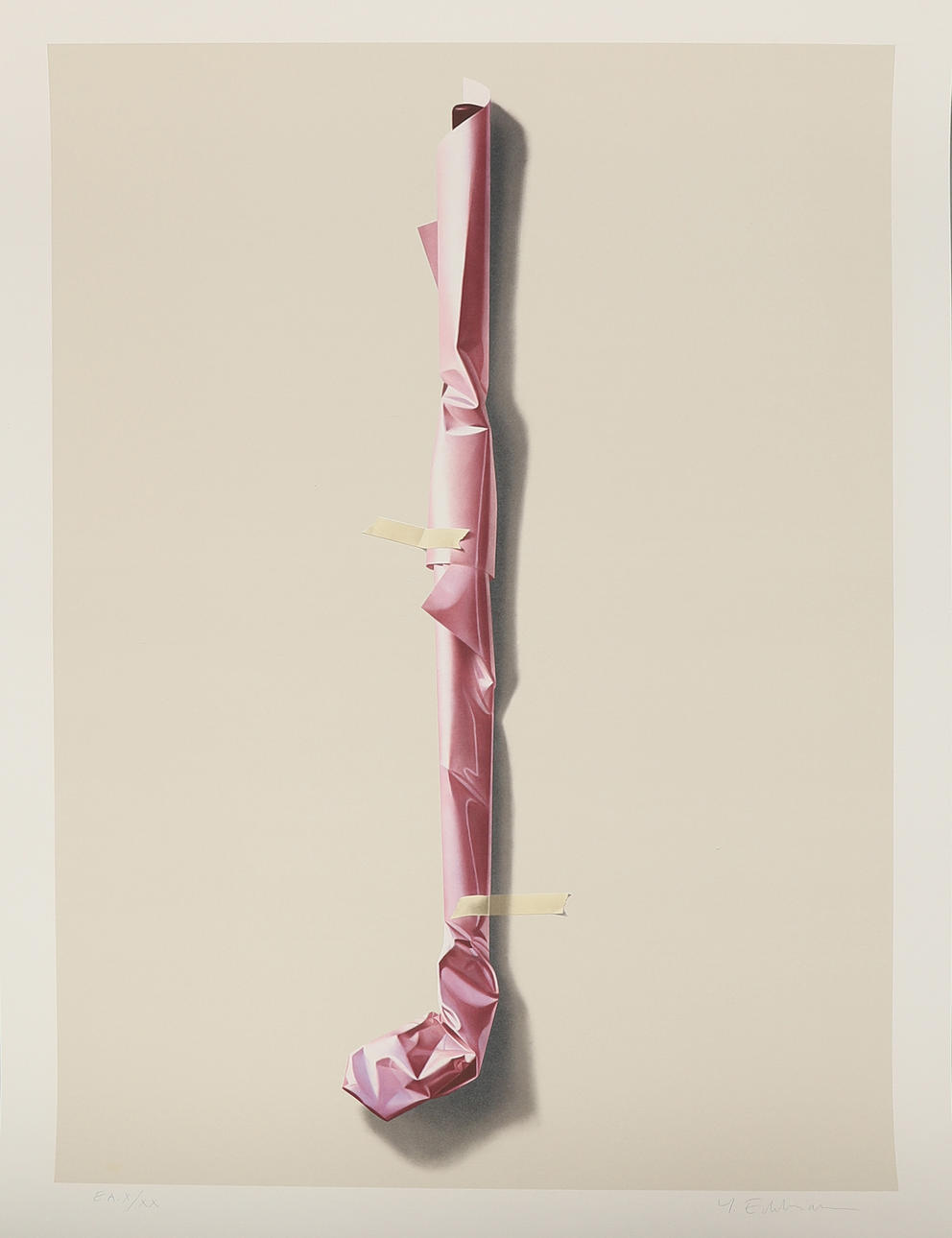 YRJÖ EDELMANN. "Golf club wrapped in pink", litografi, signerad och numrerad EA X/XX.