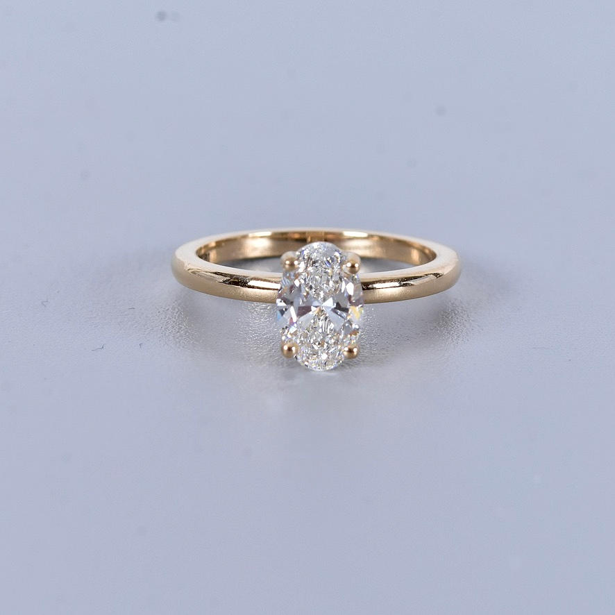 DIAMANTRING, 1,07ct 18K IGI Cert Labgrown.