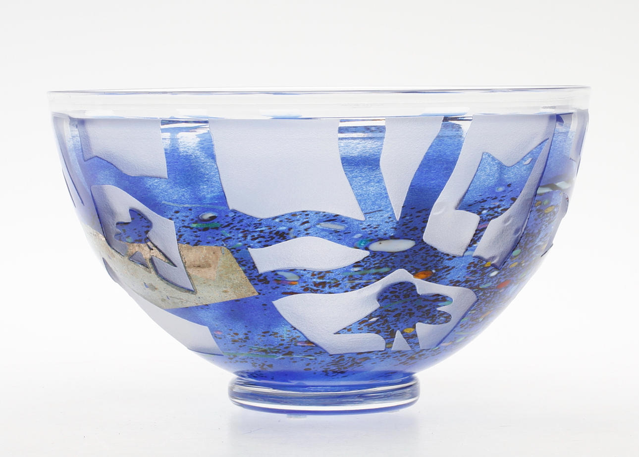 SKÅL, glas, Bertil Vallien för Kosta Boda, signerad.