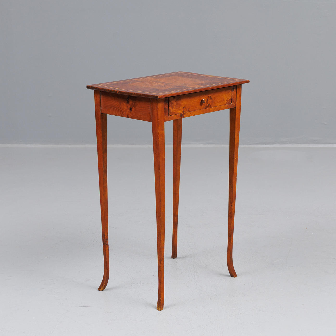 SIDOBORD, med låda, blandade träslag, 18/1900-tal.