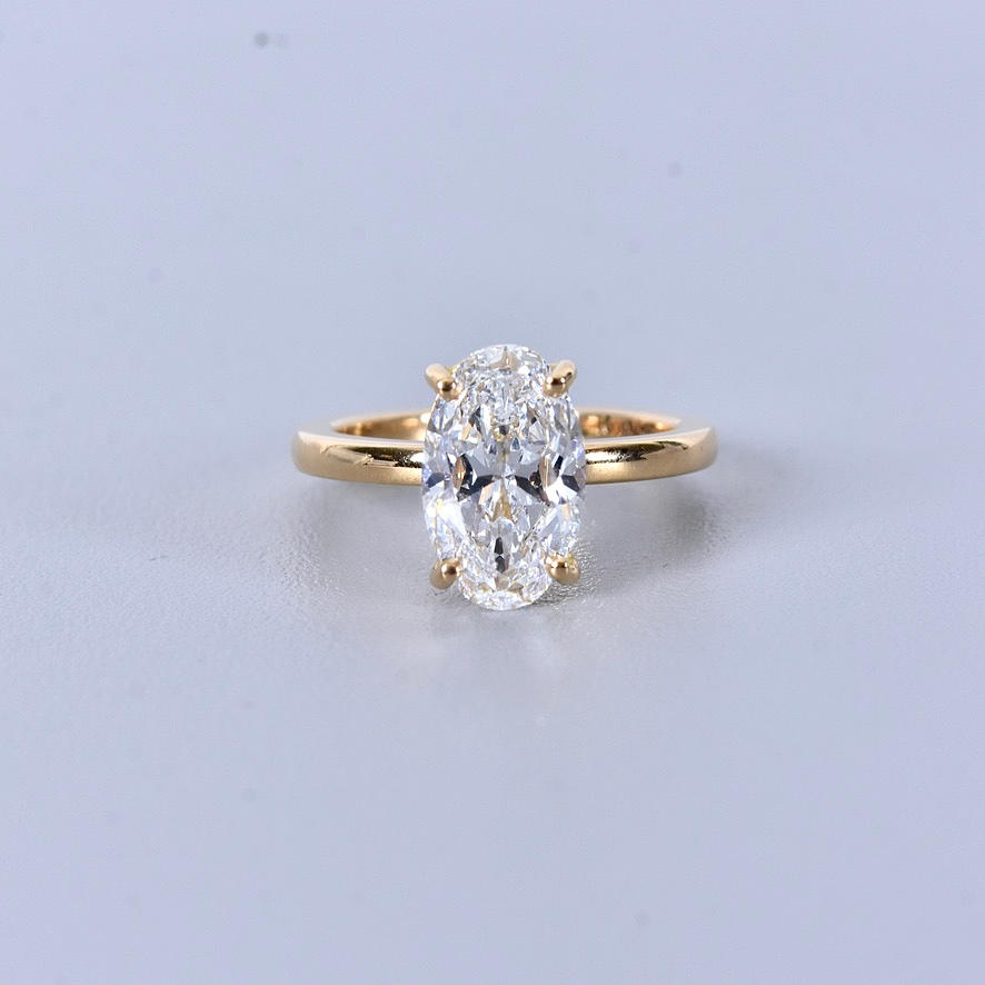 DIAMANTRING, 2,54ct, 18K IGI Cert Labgrown.